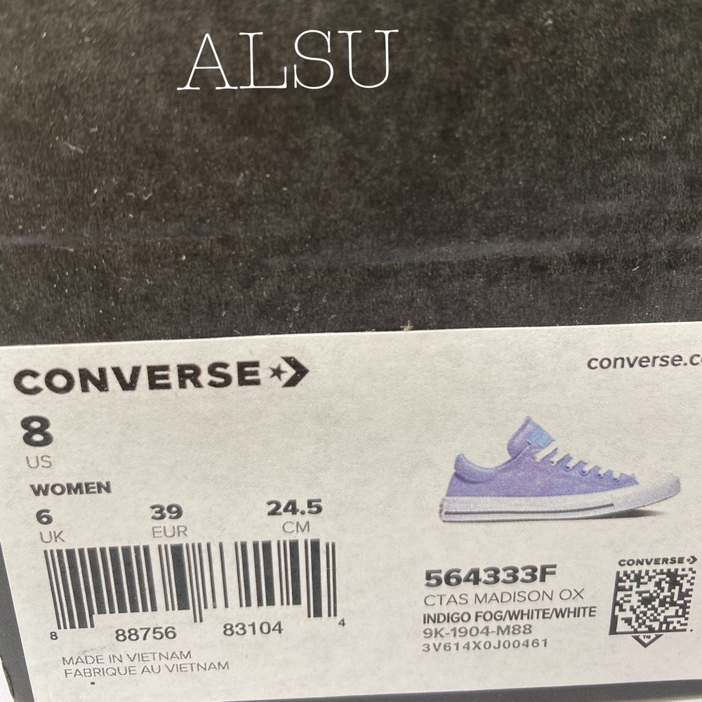 BLACK FRIDAY 🔥 Converse Madison Low Canvas Indigo Fog Women's AUTHENTIC 564333F - Picture 7 of 8